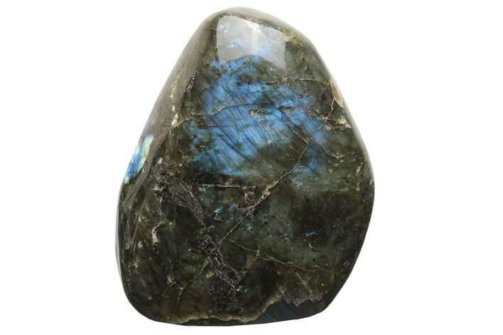 Flashy, Free-Standing Polished Labradorite - Madagascar #237863
